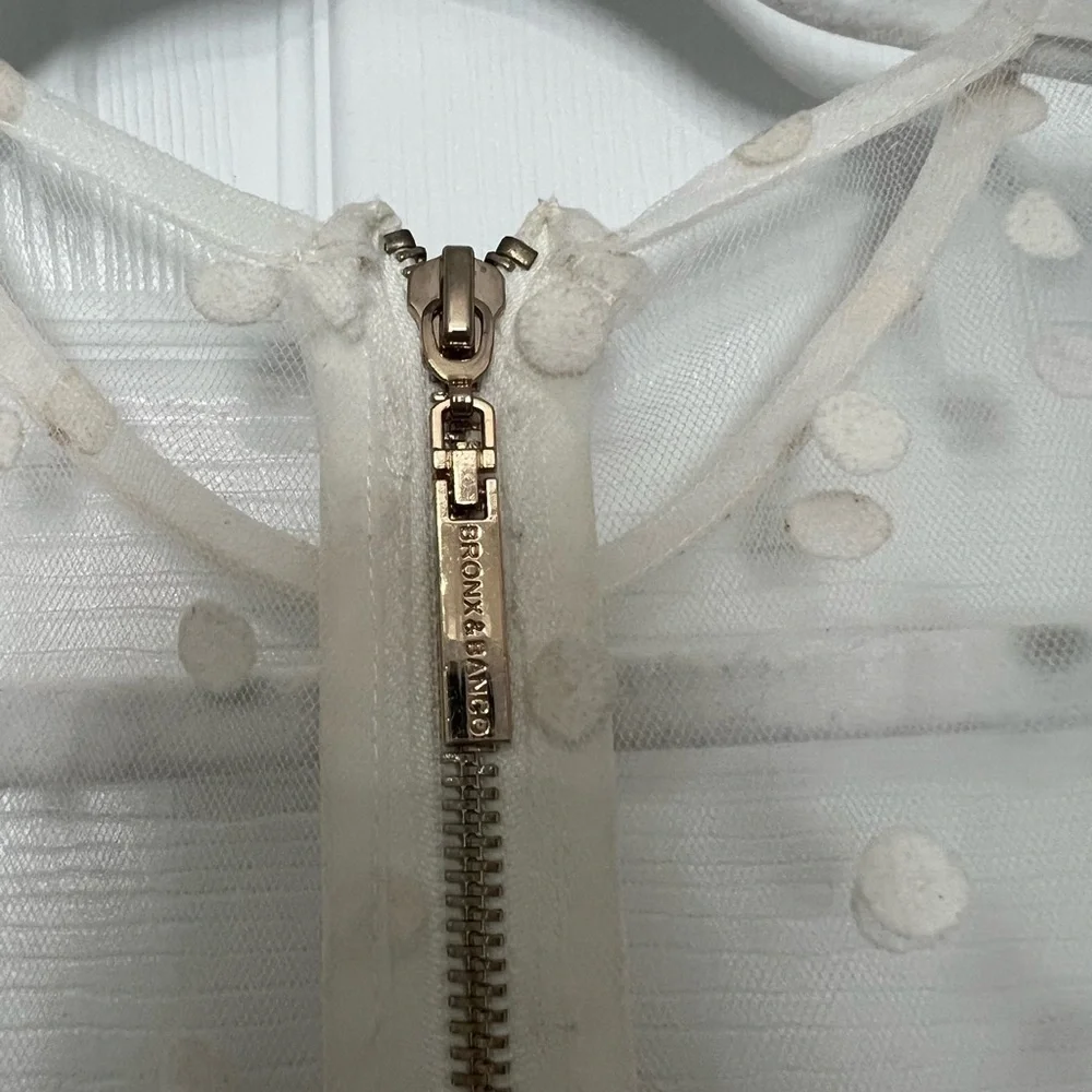Bronx and Banco Majiorca Dot Lace Cocktail Dress